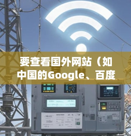 要查看国外网站（如中国的Google、百度、阿里巴巴等）时，可以使用国际加速器来访问对应的国内网站。以下是一些常见的国际加速器和工具，可以帮助您访问国外网站