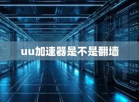 uu加速器是不是翻墙