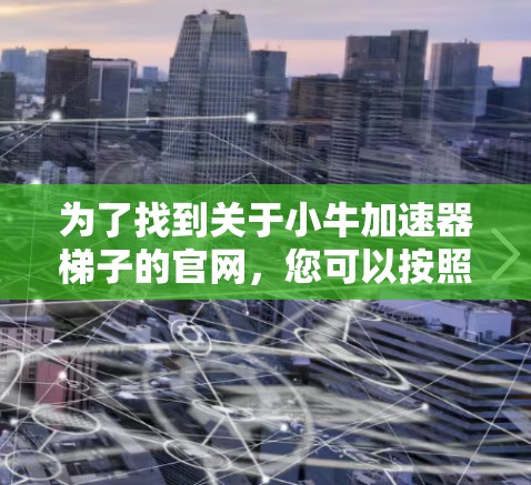 为了找到关于小牛加速器梯子的官网，您可以按照以下步骤进行