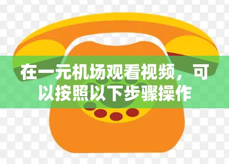 在一元机场观看视频，可以按照以下步骤操作
