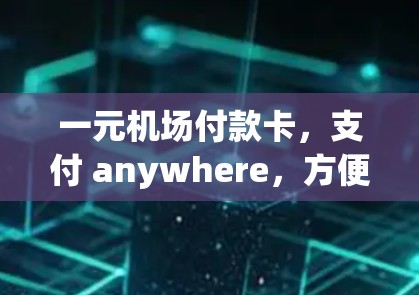 一元机场付款卡，支付 anywhere，方便出行