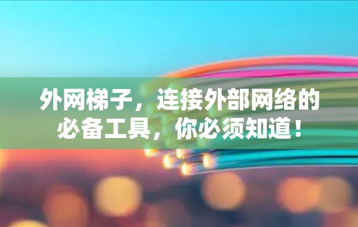 外网梯子，连接外部网络的必备工具，你必须知道！