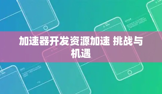 加速器开发资源加速 挑战与机遇