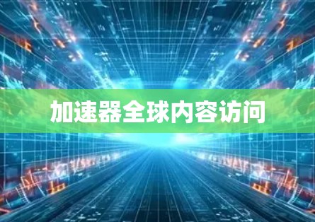 加速器全球内容访问