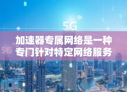 加速器专属网络是一种专门针对特定网络服务加速的网络工具，旨在提升用户在网络和视频等领域的下载和使用效率。以下是对该技术的详细分析