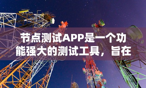 节点测试APP是一个功能强大的测试工具，旨在帮助开发者和测试人员验证系统的功能和性能。以下是对该APP的详细介绍