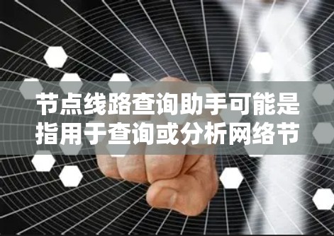 节点线路查询助手可能是指用于查询或分析网络节点、线路信息的工具或平台。以下是一些可能的解释和建议